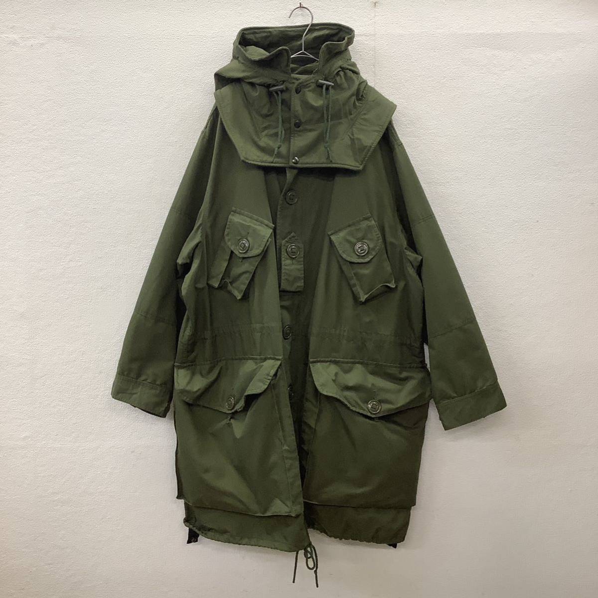 Canadian ARMY ECW PARKA 02's カナダ軍 モッズコート フーデット ミリタリーコート 古着 size L相当 77079