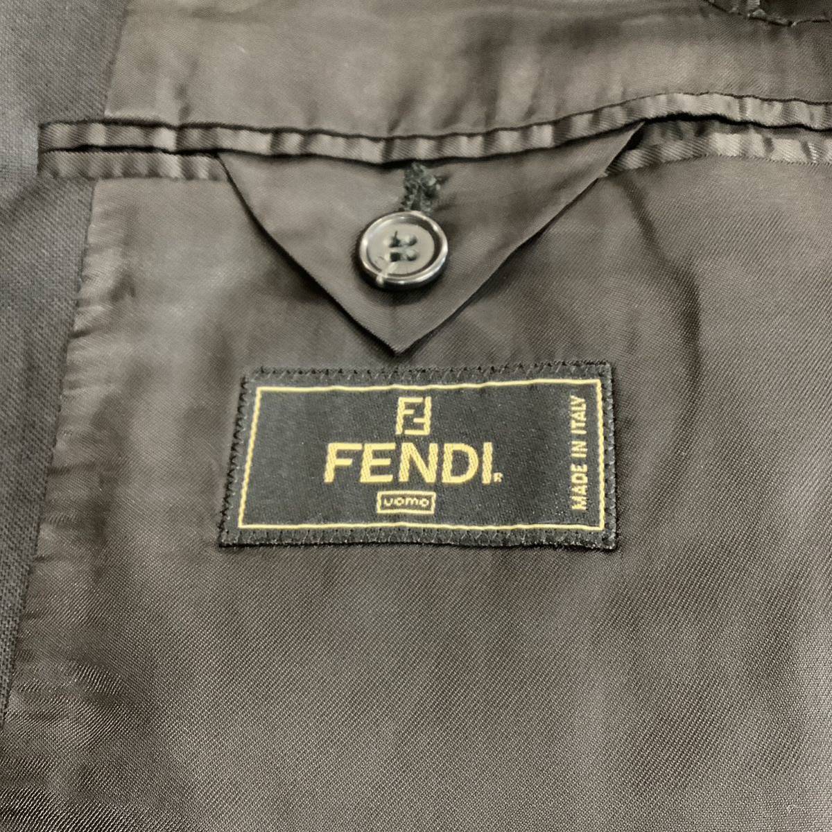 FENDI フェンディ スーツ セットアップ イタリア製 黒 古着 77776_画像5