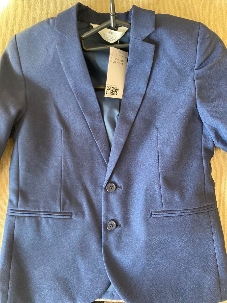ジャケット ネイビー 紺　卒園式　入学式　新品未使用　　　タグ付き120 H&M