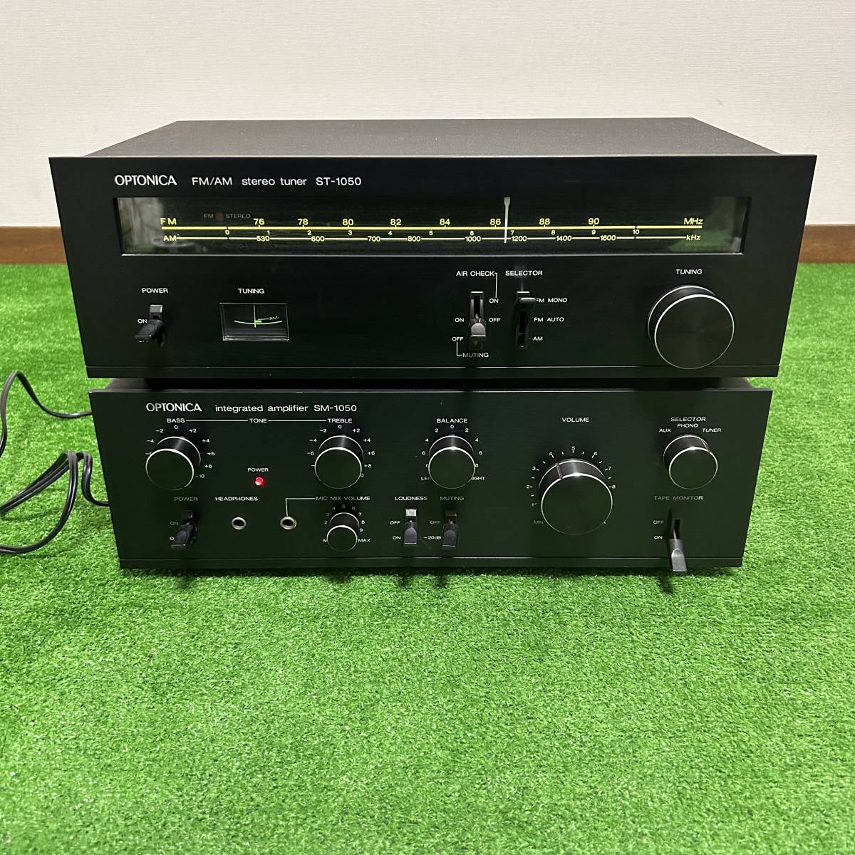 SHARP OPTONICA ST-1050 プリメインアンプ ST-1050 FM/AM ステレオチューナー シャープ オプトニカ 中古 現状品 ジャンク_画像1