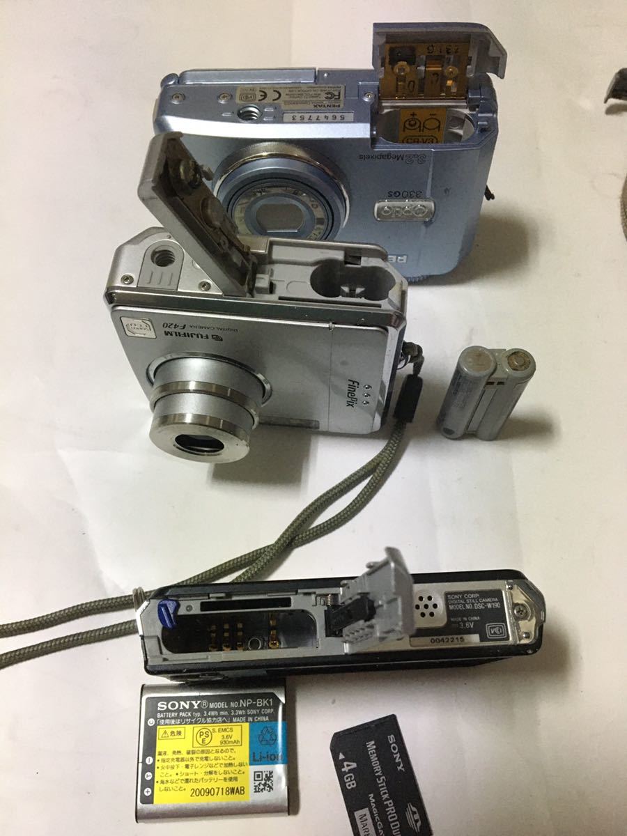 デジタルカメラ PENTAX Optio330GS / FUJIFILM F420 / SONY DSC-W190 / CASIO EXILIM EX-V7 / CASIO EXILIM EX-S10 / OLYMPUS型号不明_画像4