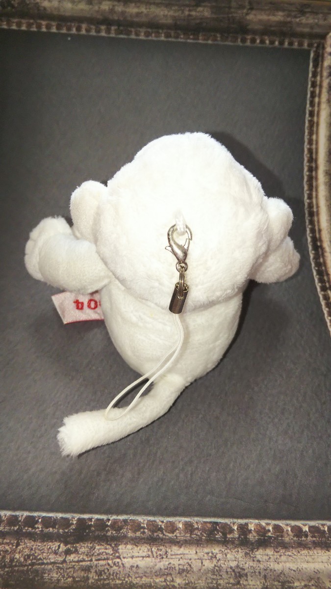 レア希少ホーマック干支ぬいぐるみ2004年申年猿サルホワイト白ノベルティー_画像3