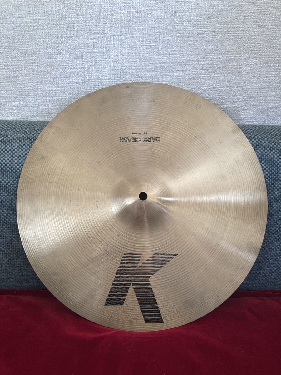 【最初期のIAK】K Zildjian Dark Crash 16インチ 1130g 1986～1987年製_画像1