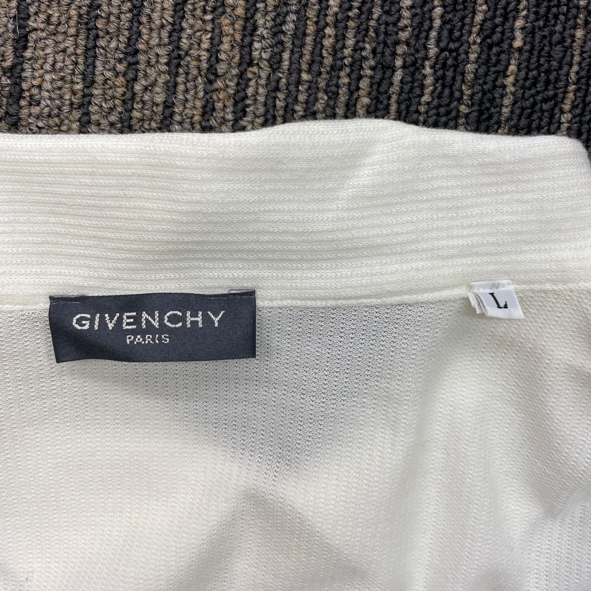 【TS0115】GIVENCHY ジバンシー コットン シャツ 白 サイズL メンズ ファッション小物 服飾小物 コレクション 古着_画像7