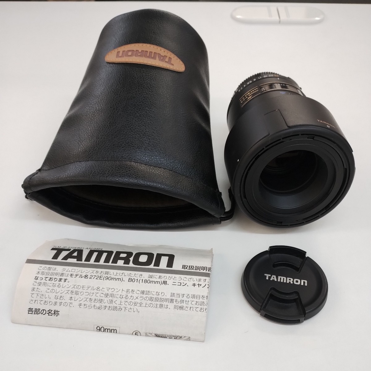 【TM0130】TAMRON タムロン SP AF Di 90ｍｍ 1：2.8 MACRO φ55 動作未確認 レンズ カバー付 取扱説明書付 コレクション _画像1