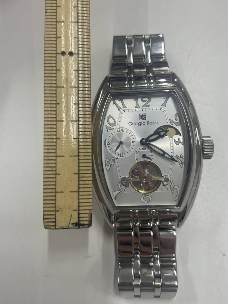 【TK0113】稼働品 手巻き ジョルジオロッシ Giorgio Rossi メンズ腕時計 GR0008 _画像6