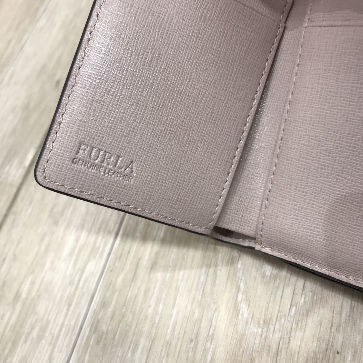 E◆ FURLA フルラ / 財布 ウォレット 992591 P PR76 B30 BABYLON DALIA f ダリア 三つ折 レザー _画像7