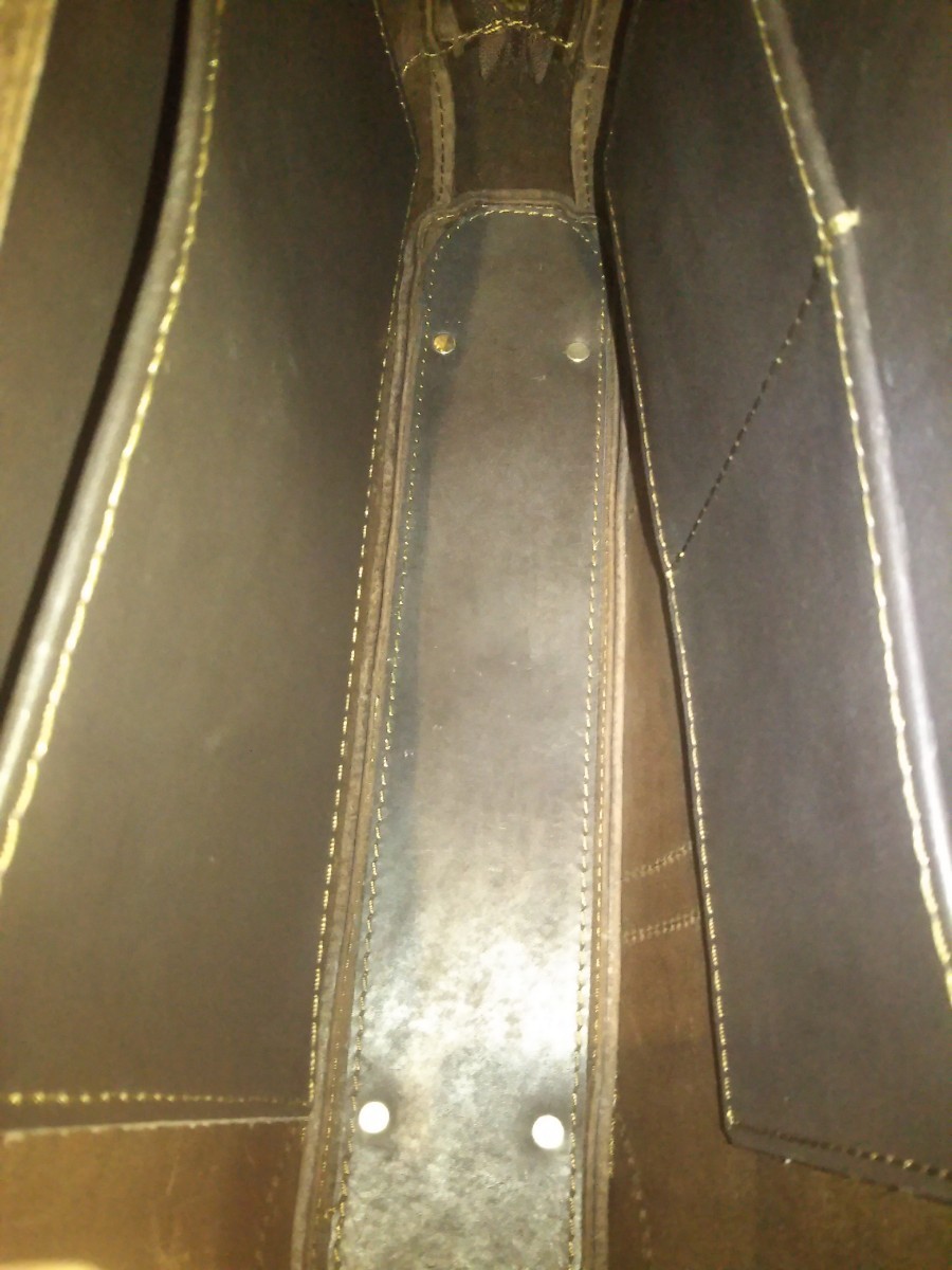 美品! 定価51920円 HERZ Organ オーバルブリーフケースG-40 メンズ厚革オールレザー ブリーフケース ビジネスバッグ 上質レザー本革バッグの画像6