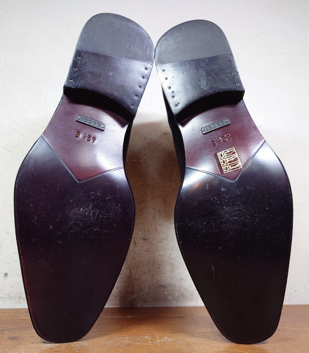 [.. надеть обувь только / не использовался ]ITALY производства GUCCI/ Gucci распорка chip гонки выше ботинки 421/2E 27.5cm соответствующий черный чёрный 