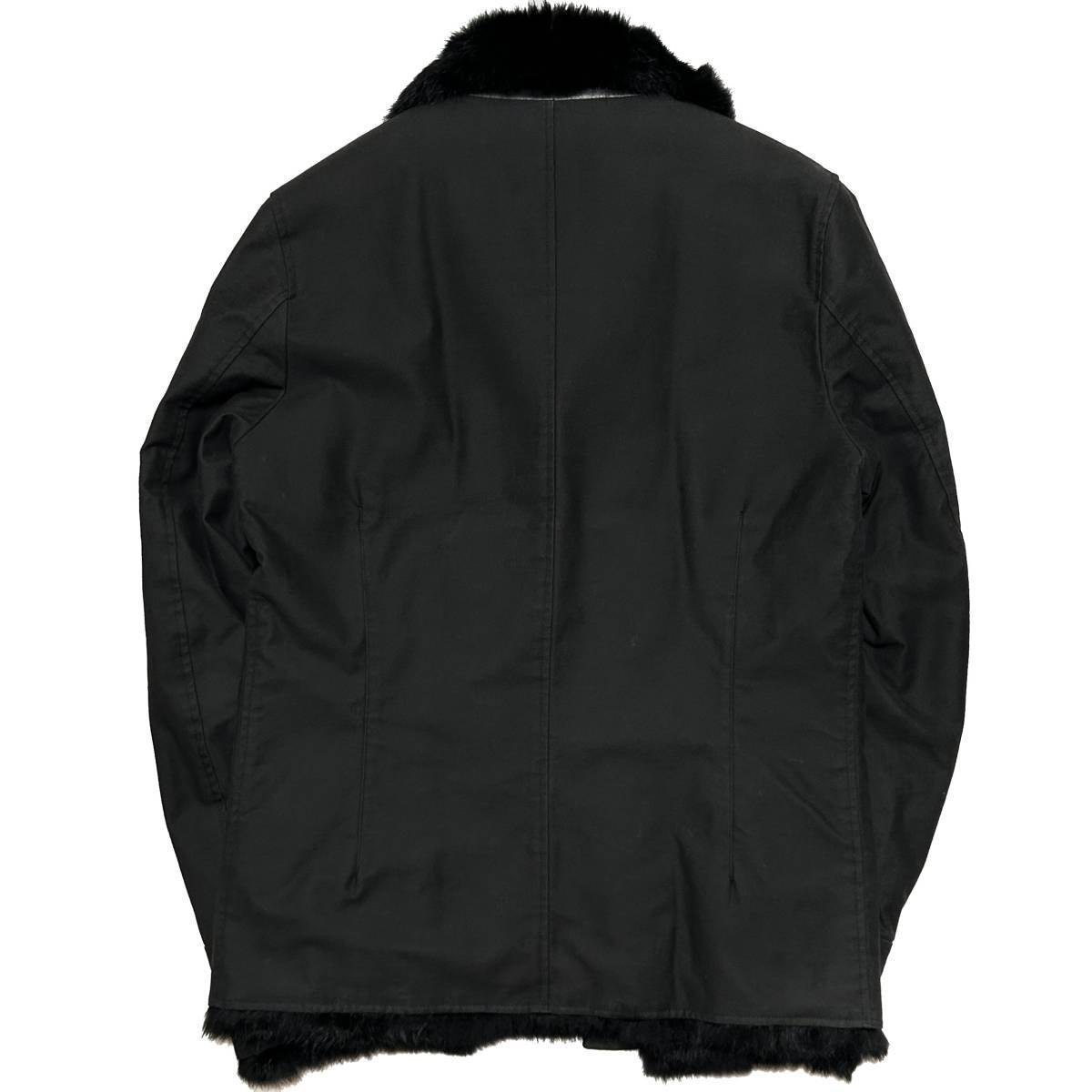 定価16 5万 junhashimoto N-1 RABBIT FUR DECK JACKET 3 黒 定価16 5万 junhashimoto N-1 RABBIT FUR DECK JACKET 3 黒
