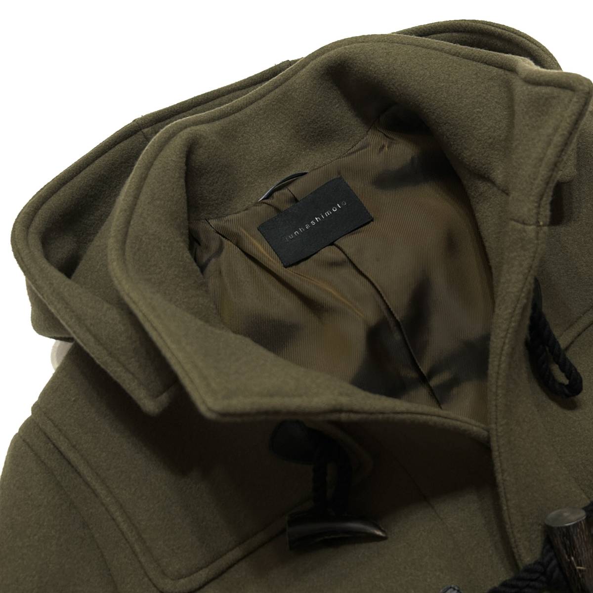 定価9 7万 junhashimoto WOOL MELTON DUFFLE COAT 3 ジュン 定価9 7万 junhashimoto WOOL MELTON DUFFLE COAT 3 ジュン