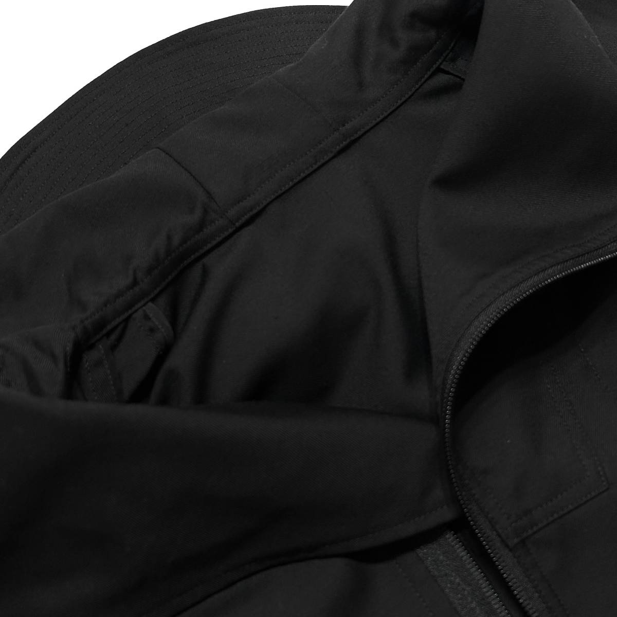 定価4.4万 s'yte Yohji Yamamoto T/W Gabardine Diagonal Zip Shell Jacket 2 サイトジップパーカージャケット ヨウジヤマモトの画像5