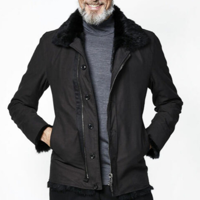 定価16 5万 junhashimoto N-1 RABBIT FUR DECK JACKET 3 黒 定価16 5万 junhashimoto N-1 RABBIT FUR DECK JACKET 3 黒