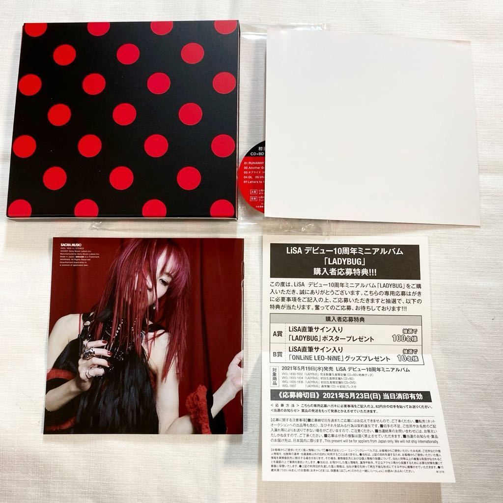 ハガキ付 ★★★ LiSA LADYBUG 初回生産限定盤A CD+BD ★★の画像2