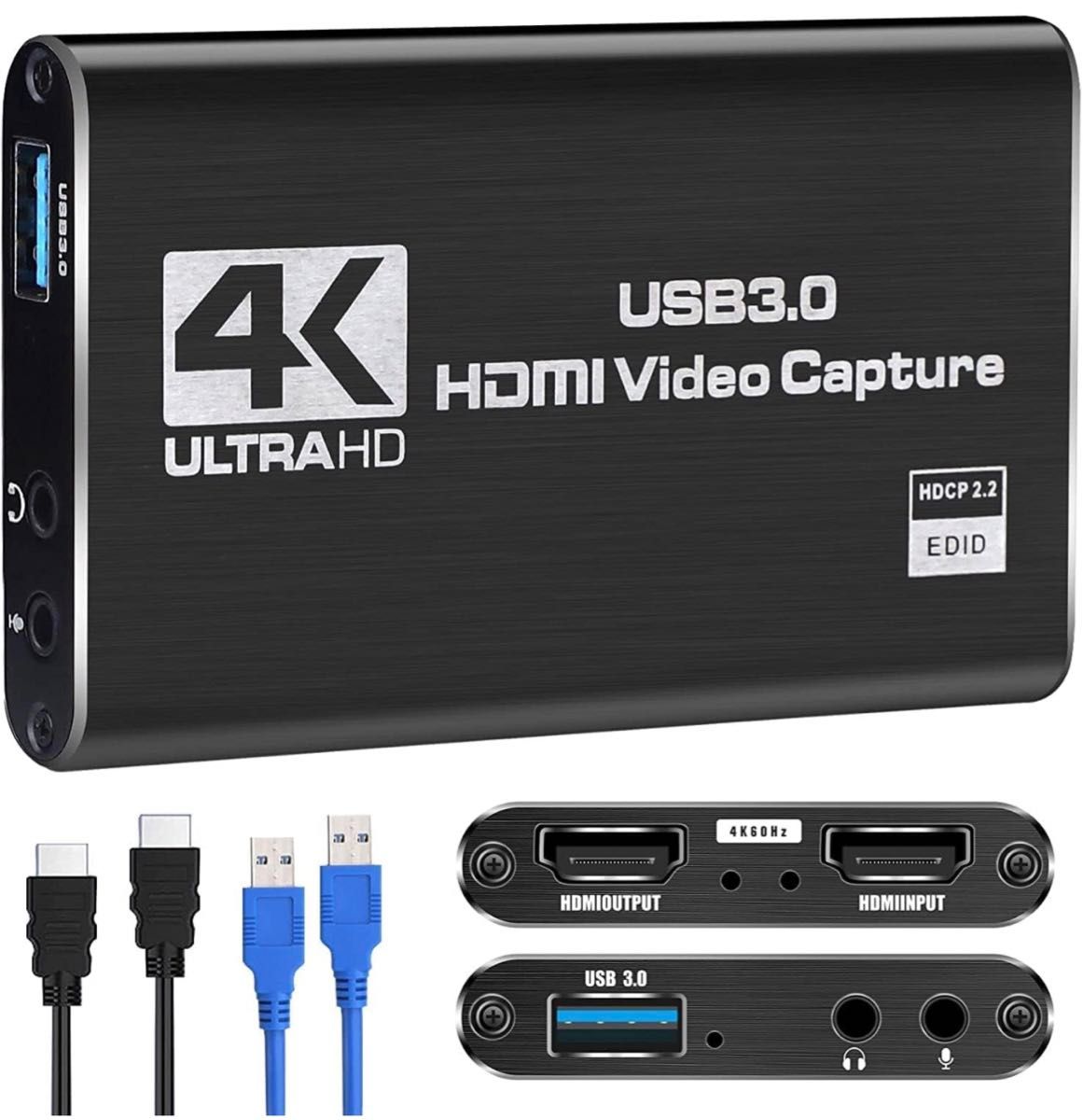 ★新品★4K HDMI キャプチャーボード★外付け★60FPS★USB3.0★