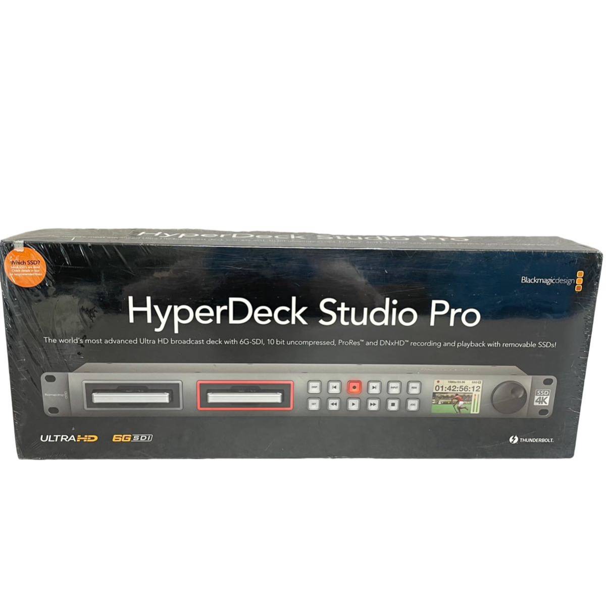 あ4-05）新品未開封Blackmagic design HyperDeck Studio Pro　ULTRA HD 6G-SDI / HDMI 4K SSD レコーダー　　black magic ブラックマジック_画像1