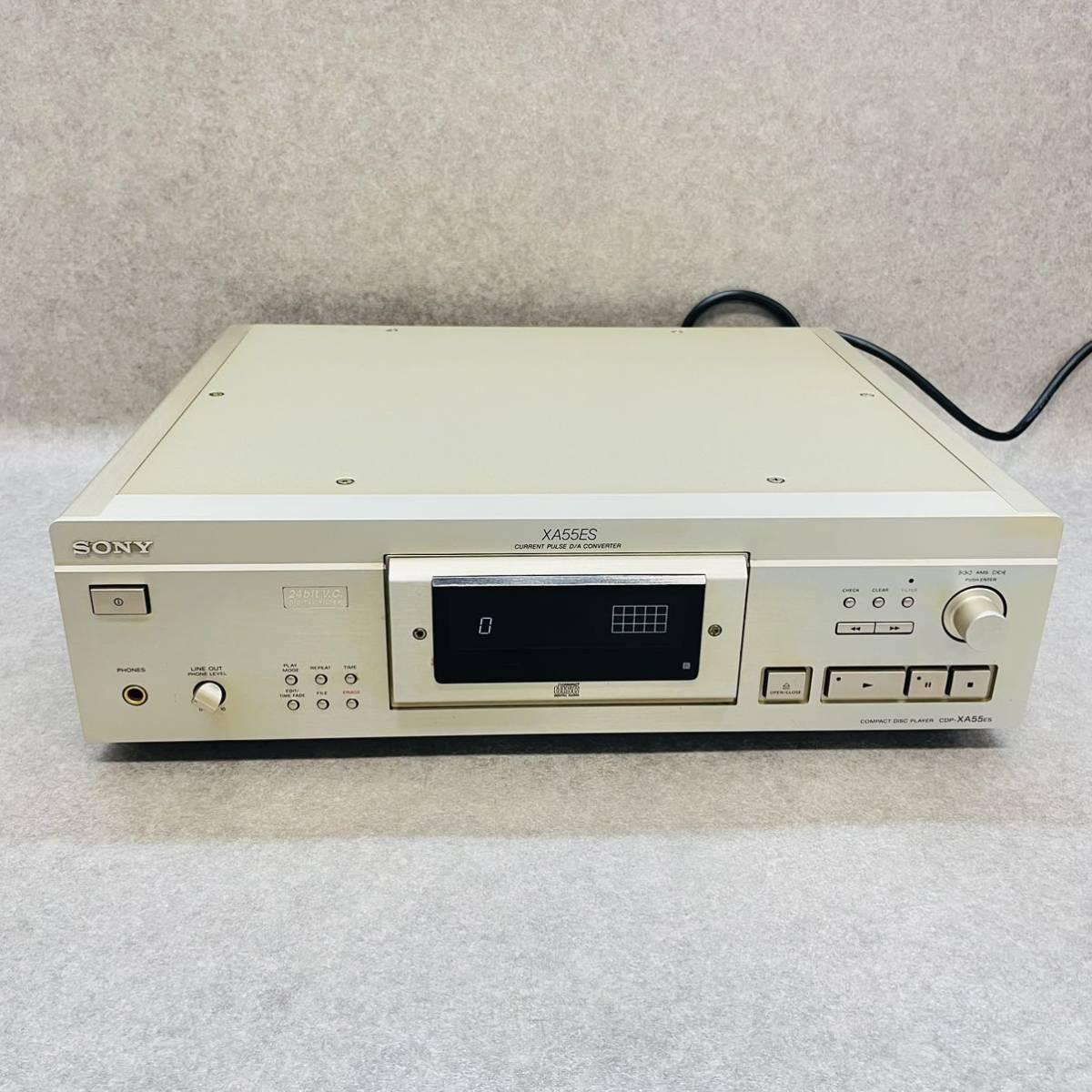 Y2-08）SONY ソニー CDP-XA55ES CDプレーヤー ☆通電OK ジャンク扱い _画像1