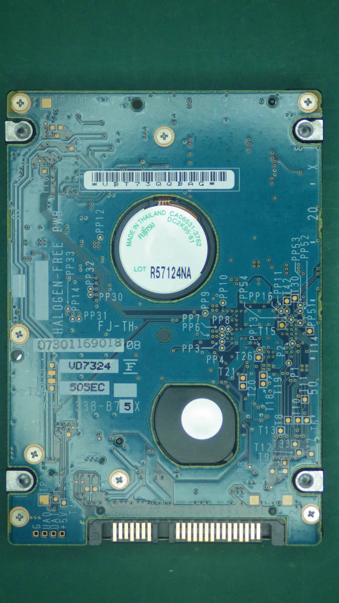 FUJITSU 2.5インチHDD SATA MHV2120BH PL 120GB 動作確認済(120003)_画像2