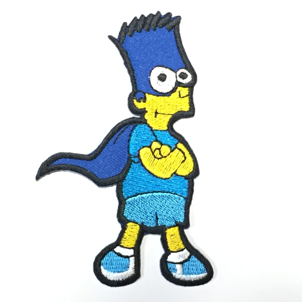 106　The Simpsons シンプソンズ　バットマン　コスプレ　バート アイロン ワッペン　BARTMAN　リペア カスタム 刺繍ワッペン アメコミ_画像1