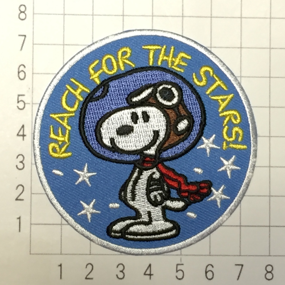 108　スヌーピー Snoopy　宇宙飛行士　アイロン ワッペン　アストロノート　リペア カスタム 刺繍ワッペン アメコミ_画像2