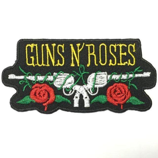 009　ガンズ・アンド・ローゼズ　アイロン ワッペン GUNS N' ROSES　ロック 音楽 刺繍 パッチ リペア_画像1