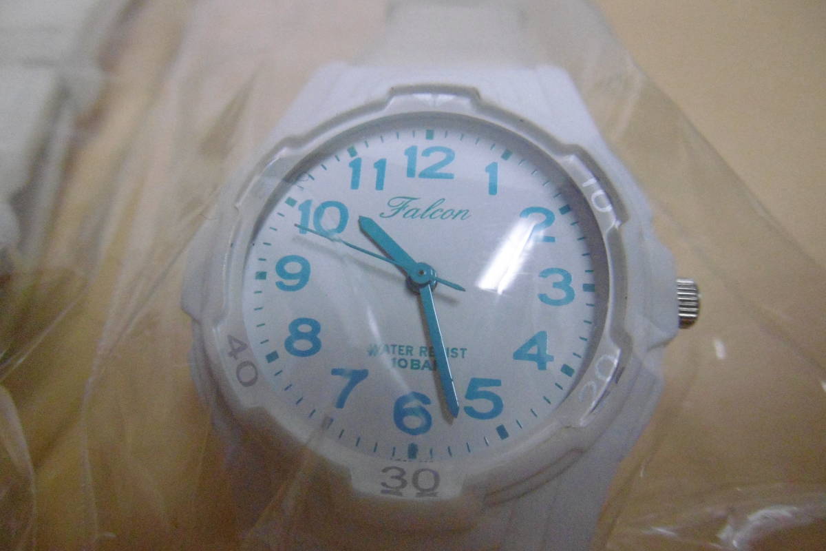 シチズン CITIZEN Q&Q 腕時計 Falcon ファルコン ウレタンベルト 10BAR ホワイト　2個セット_画像2