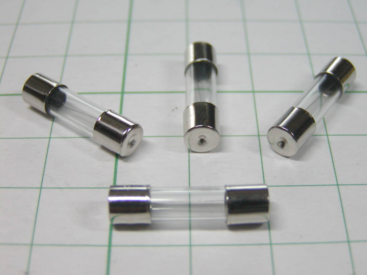 ☆☆　ガラス管ヒューズ 5.2x20mm　(0.5A , 1A , 2A , 3A , 5A より選択)　同値10本で　☆☆_画像2