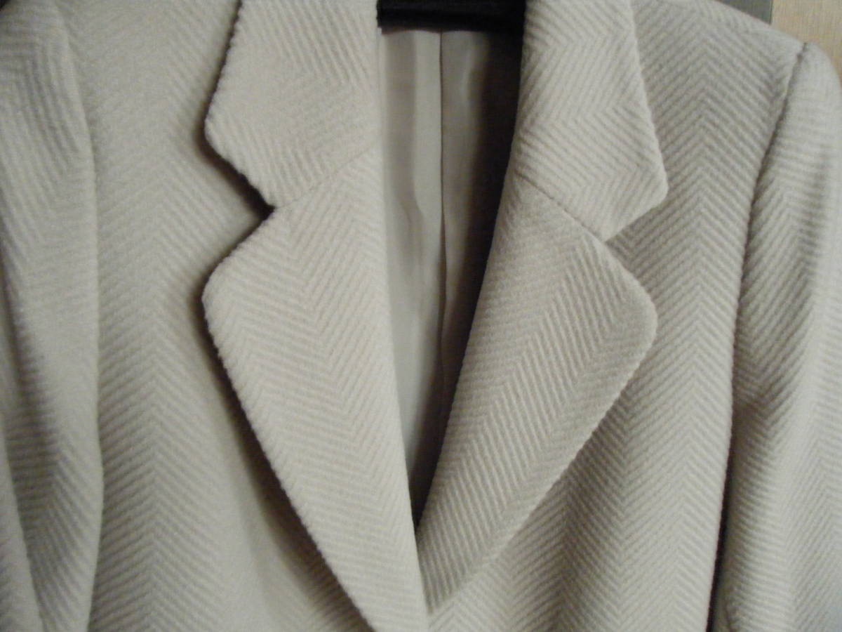 即決試着のみ上質SAN ANON サンアノン 毛80％アンゴラ 10% ハーフ コート ジャケット淡いピンク 刺繍が素敵なブラウス綿ゴールデンウイーク_上質　生地もいいです。
