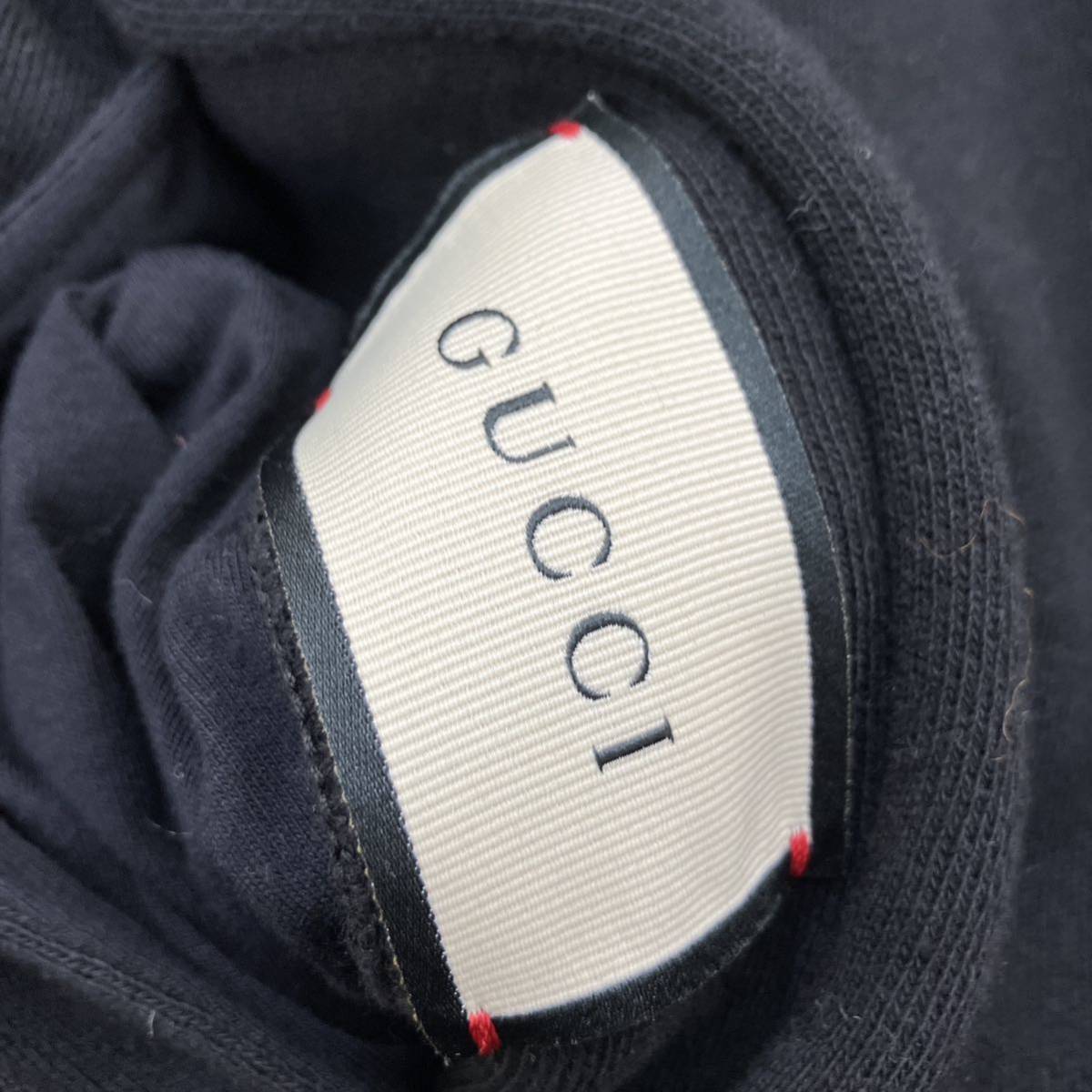 GUCCI テニス ロゴ刺繍 スウェットカーディガン XS ブラック ワンピース グッチ_画像7