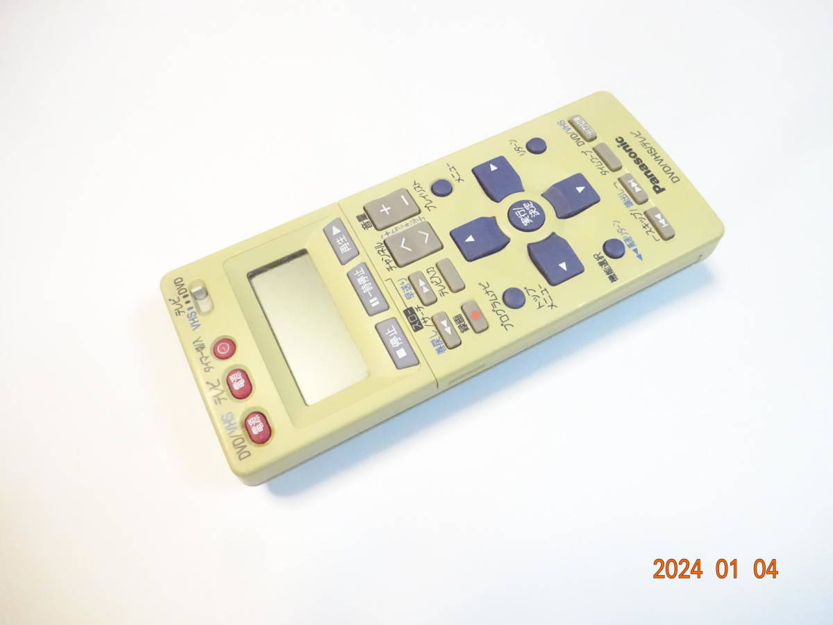 パナソニック DMR-E70V用リモコン VHS/DVDレコーダーリモコン VHS/DVDrec コンビネーションデッキ用リモコン_画像1