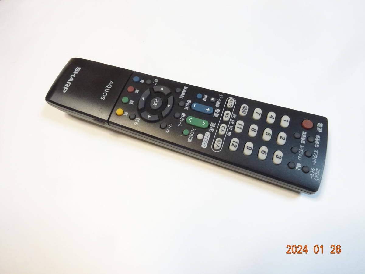 シャープ GA952WJSA LC-16K5/LC-19K5/LC-22K5用リモコン AQUOS アクオス用リモコン テレビ用リモコン_画像2