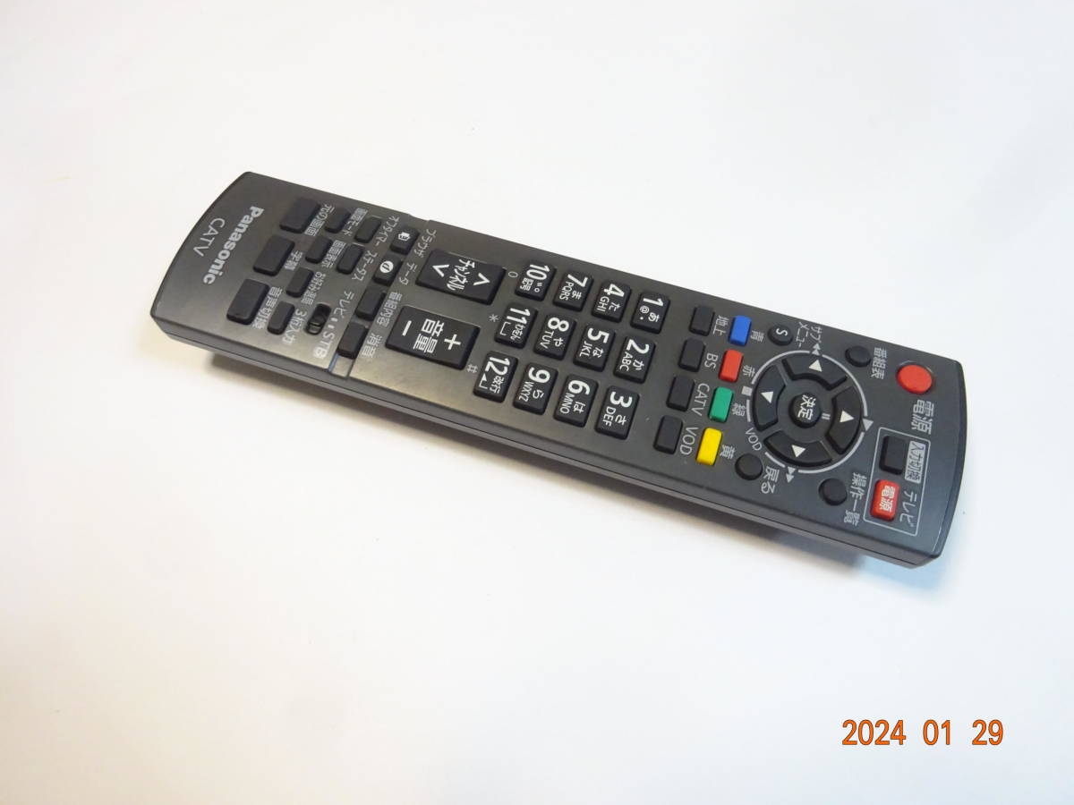 パナソニック N2QAYB000317 TZ-DCH521/TZ-DCH821用リモコン CATV チューナー用リモコン_画像2