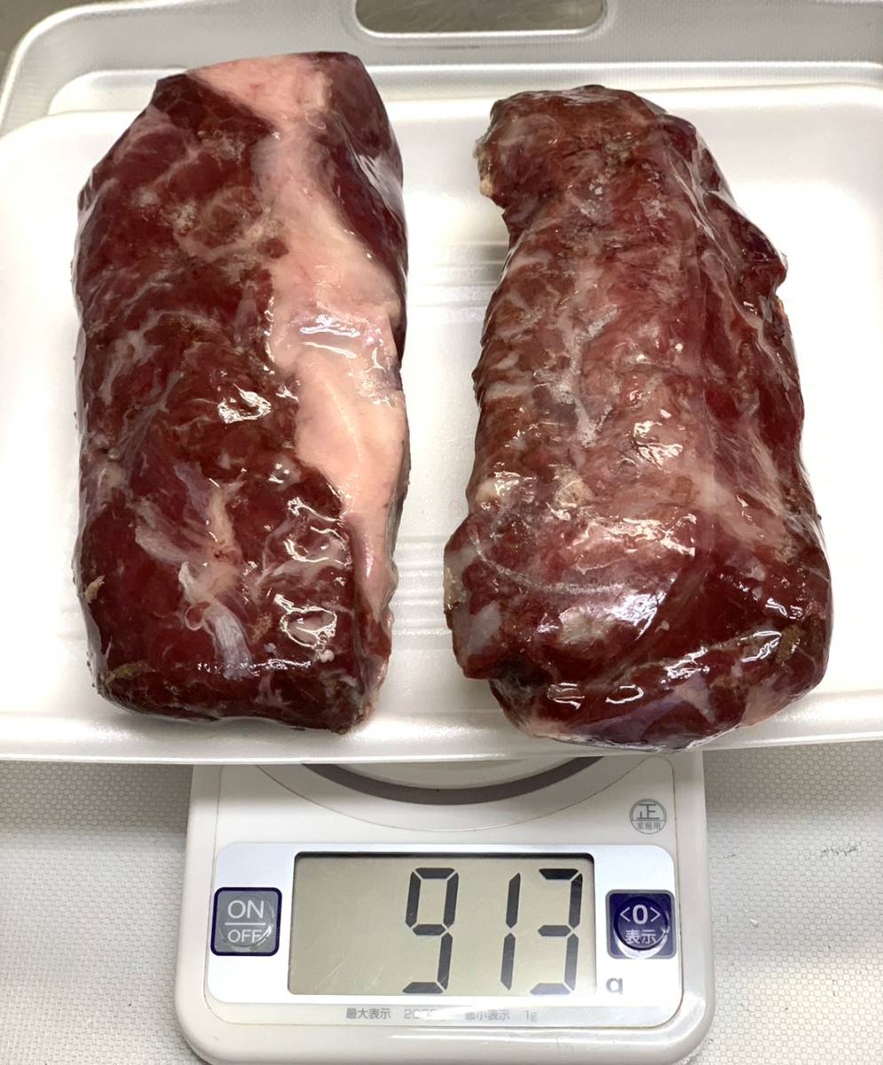 【ジビエ】ツキノワグマ　肩ロース　９１３ｇ　品質最高　熊肉_画像1