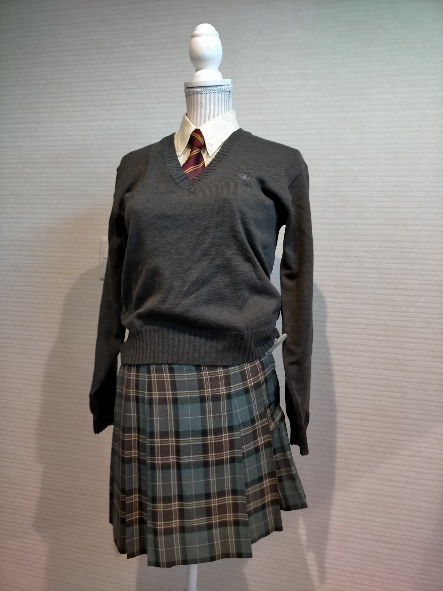 杉並学院高校 制服 一式 8点セット 本物 指定品 コスプレにも 東京都 有名女子校 女子高生 高校 制服 スカート裏地ありの画像6