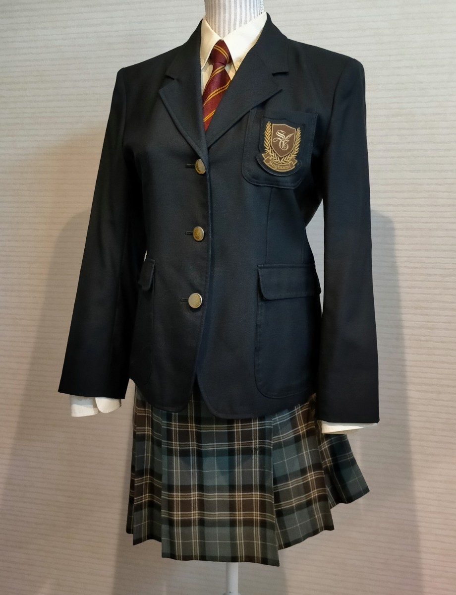 杉並学院高校 制服 一式 8点セット 本物 指定品 コスプレにも 東京都 有名女子校 女子高生 高校 制服 スカート裏地ありの画像1