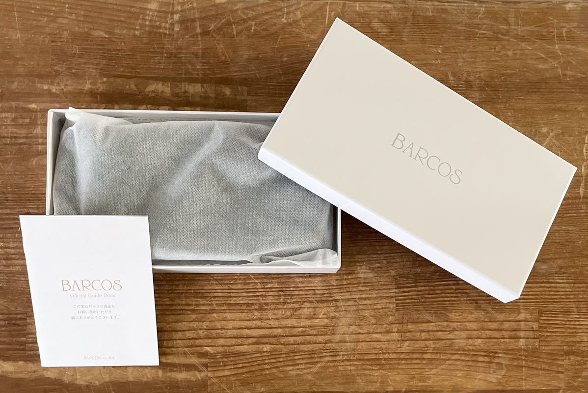 1st340 未使用品 BARCOS バルコス 牛革 レザー 長財布 グリーン 箱付き_画像7