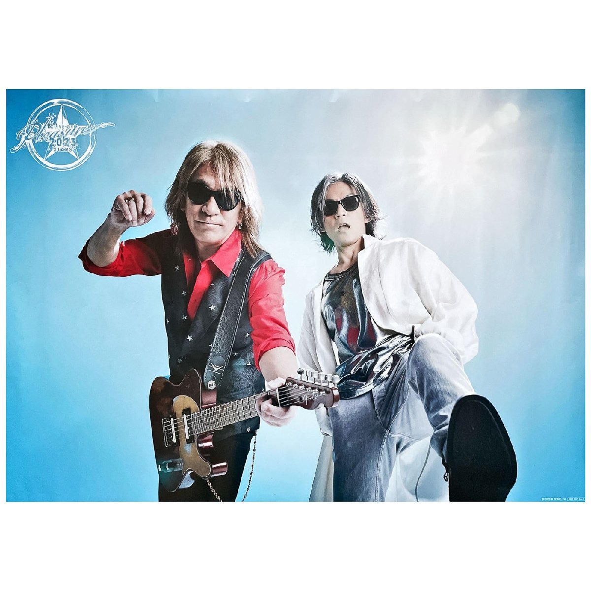 B'z ポスター B pleasure 2023 STARS 会場CD予約・購入特典 稲葉浩志 松本孝弘_メイン画像