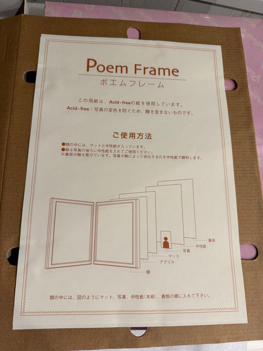 フォト、ポエム、レトロフレーム　未使用　長期間保管品