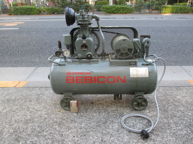 t580☆日立 ベビコン 200V0.75kw50hz(1馬力)動作良好 t580☆日立 ベビコン 200V0.75kw50hz(1馬力)動作良好