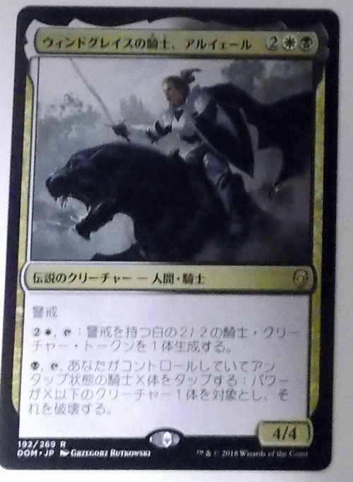 ＭTG日本語/ウィンドグレイスの騎士、アルイェール/ドミナリア/レア_画像1