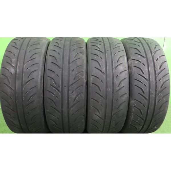 ダンロップ DIREZZA V01 190/600R15 4本SET◆2020年製5~6分山オンロード/サーキット用◆中古 片減りあり,シワあり◆白石区手渡し可_画像1