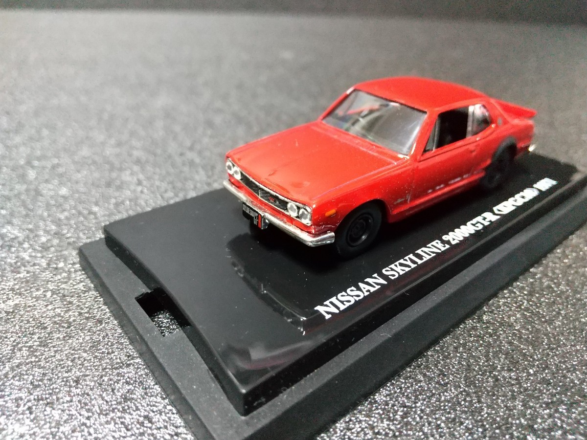 京商 ミニカー日産スカイライン NISSAN SKYLINE 2000GTR(KPGC10)1971 レッド_画像2