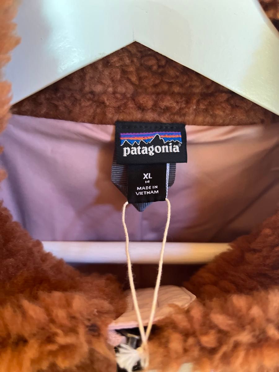 【希少レア色】patagonia パタゴニア キッズ・レトロX・ジャケット ボアジャケット Henna Brown XLサイズ