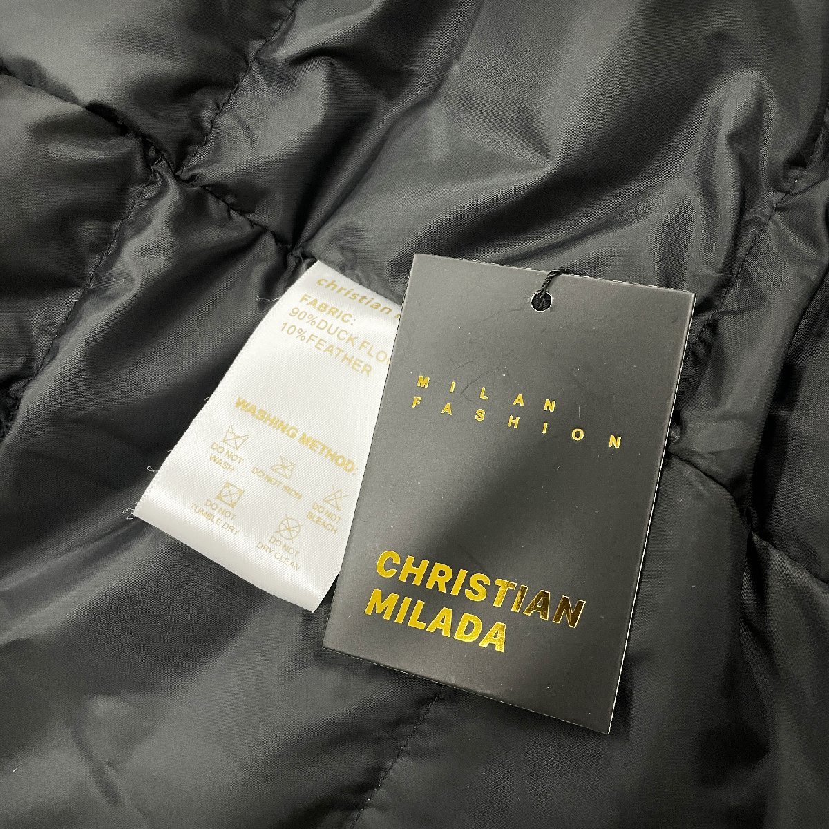 ★★定価8万★christian milada・ミラノ発・最高級ダウンジャケット★肉厚 防寒防風 暖か 重厚 レディース メンズ 男女兼用 L/38サイズ_画像9