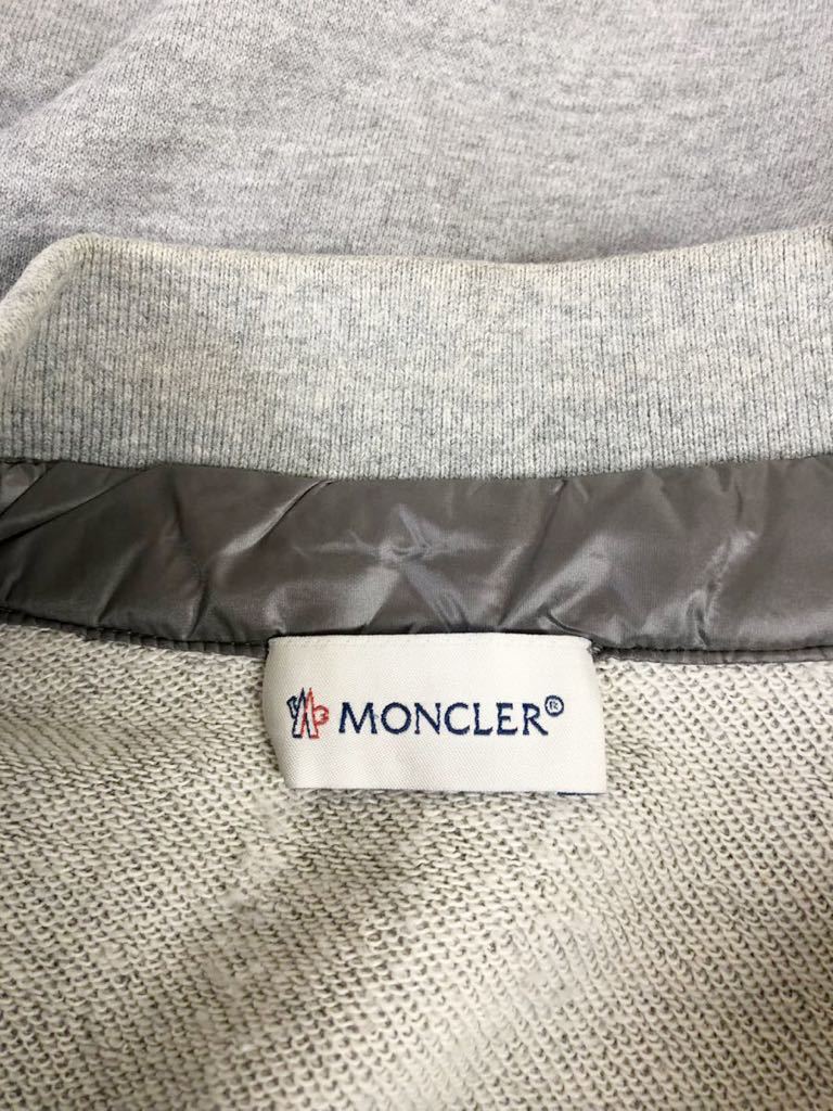 MONCLER モンクレール　レディース　グレー　ワンポイント　ダウンベスト　上着　L表記_画像4