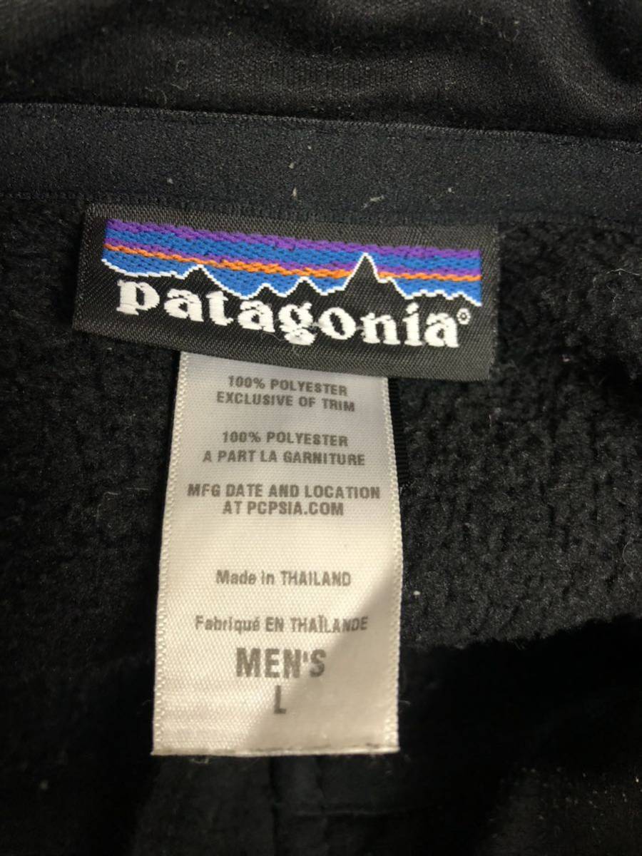 PATAGONIA パタゴニア　メンズ　ブラック　ワンポイント　ジャケット　ブルゾン　アウター　上着　L表記_画像4