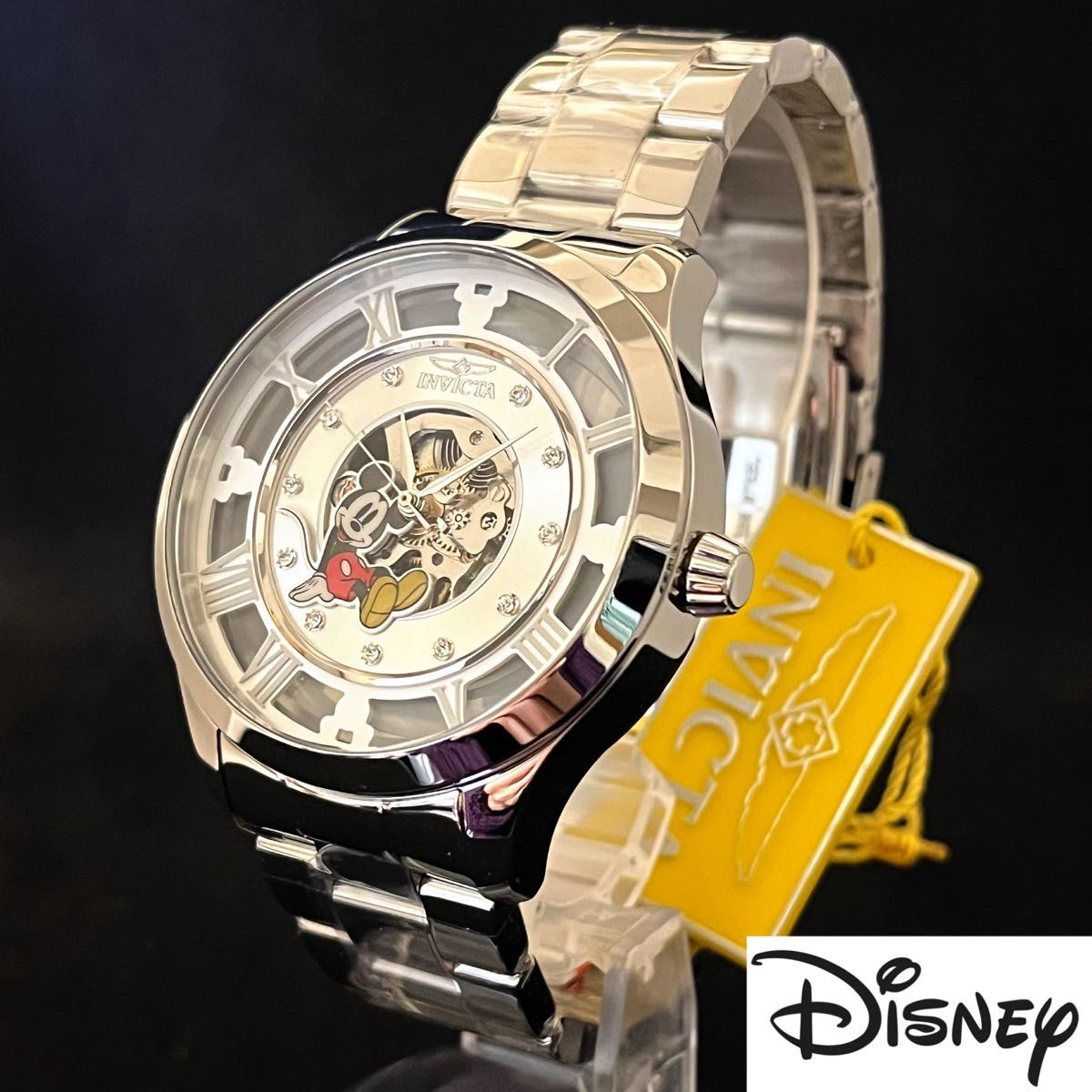 【Disney】ディズニー/INVICTA/新品未使用/ミッキー マウス/メンズ腕時計/自動巻き/スケルトン/Mickey/激レア