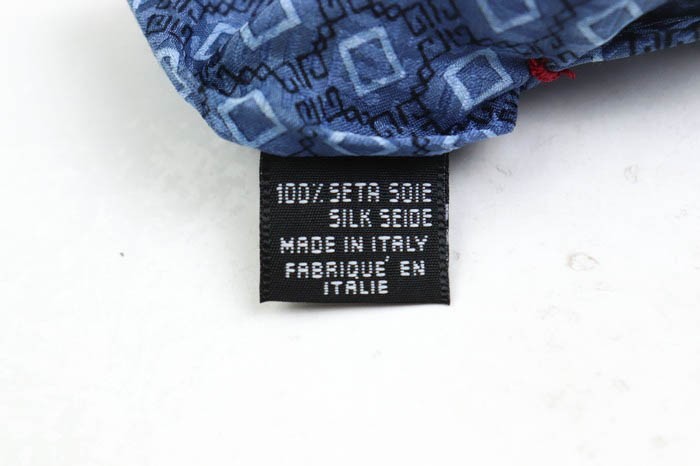ジバンシィ シルク 伊製生地 小紋柄 総柄 イタリア製 ブランド ネクタイ メンズ ネイビー_画像5