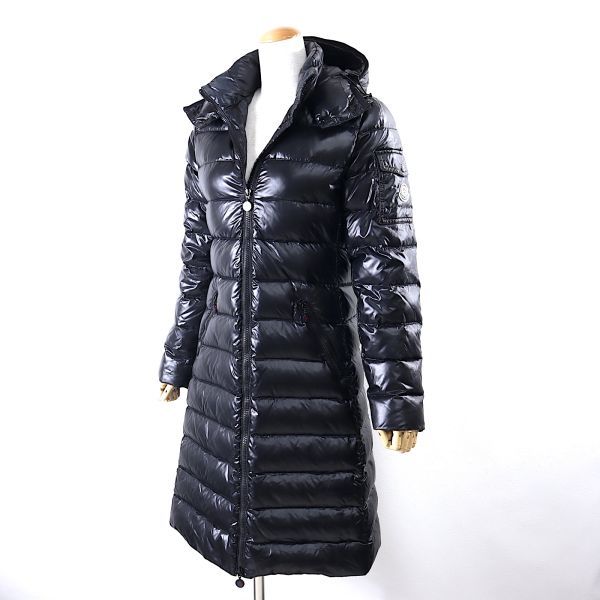 3-DK024【美品】モンクレール MONCLER 国内正規品 ダウンコート ブラック 00 レディース