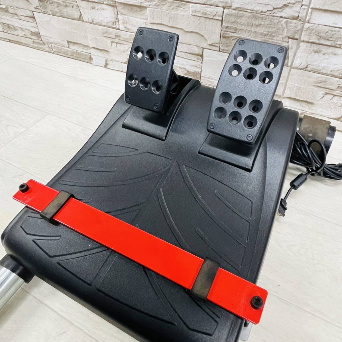 ☆1円〜 Logicool PS3 Driving Force GT ドライビングフォース LPRC-14500 本体 Wheel stand pro ホイールスタンド プロ セット プレステ3_画像9